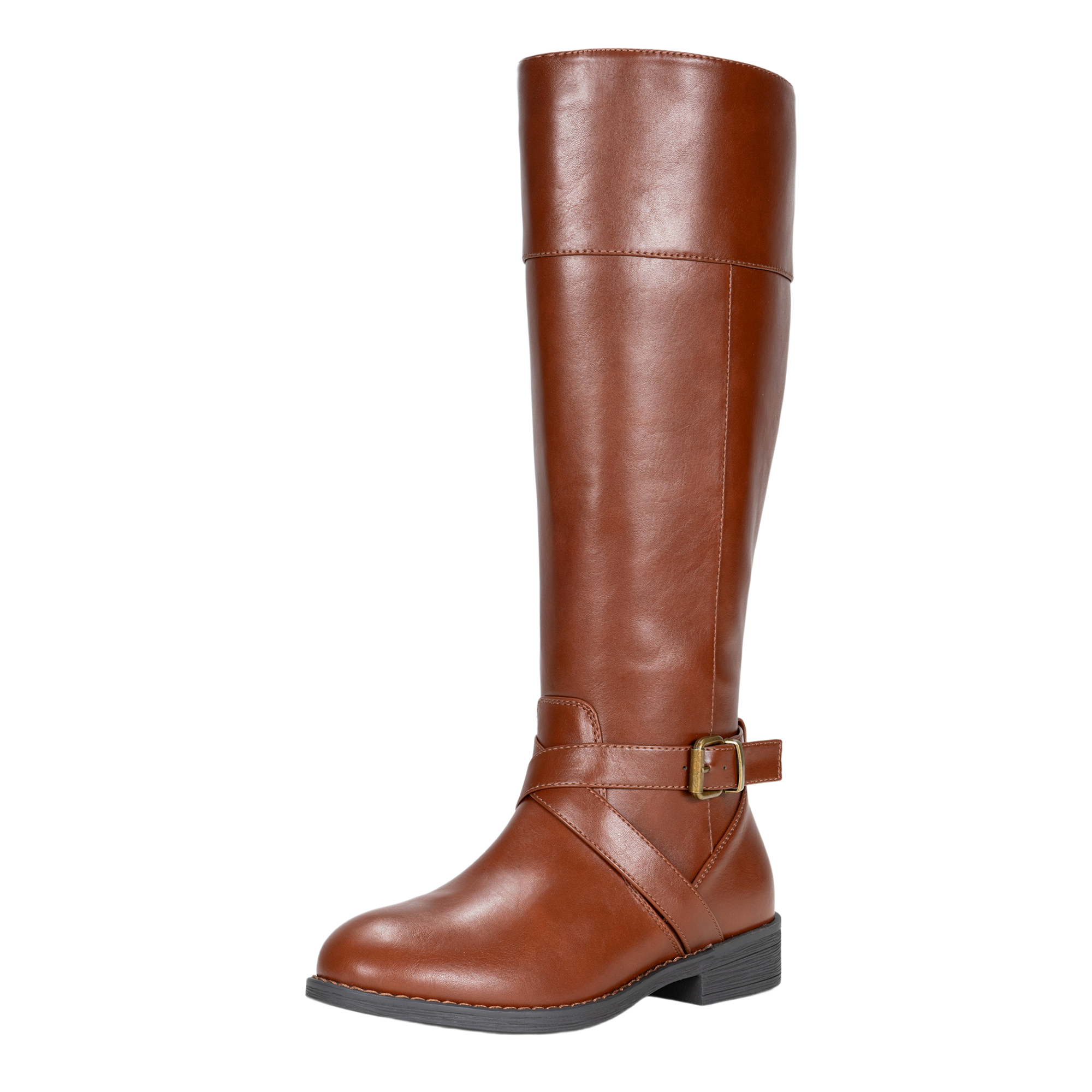 Vepose Women's 948 Riding Boots Knee High Boots+Buckle Calf Boot