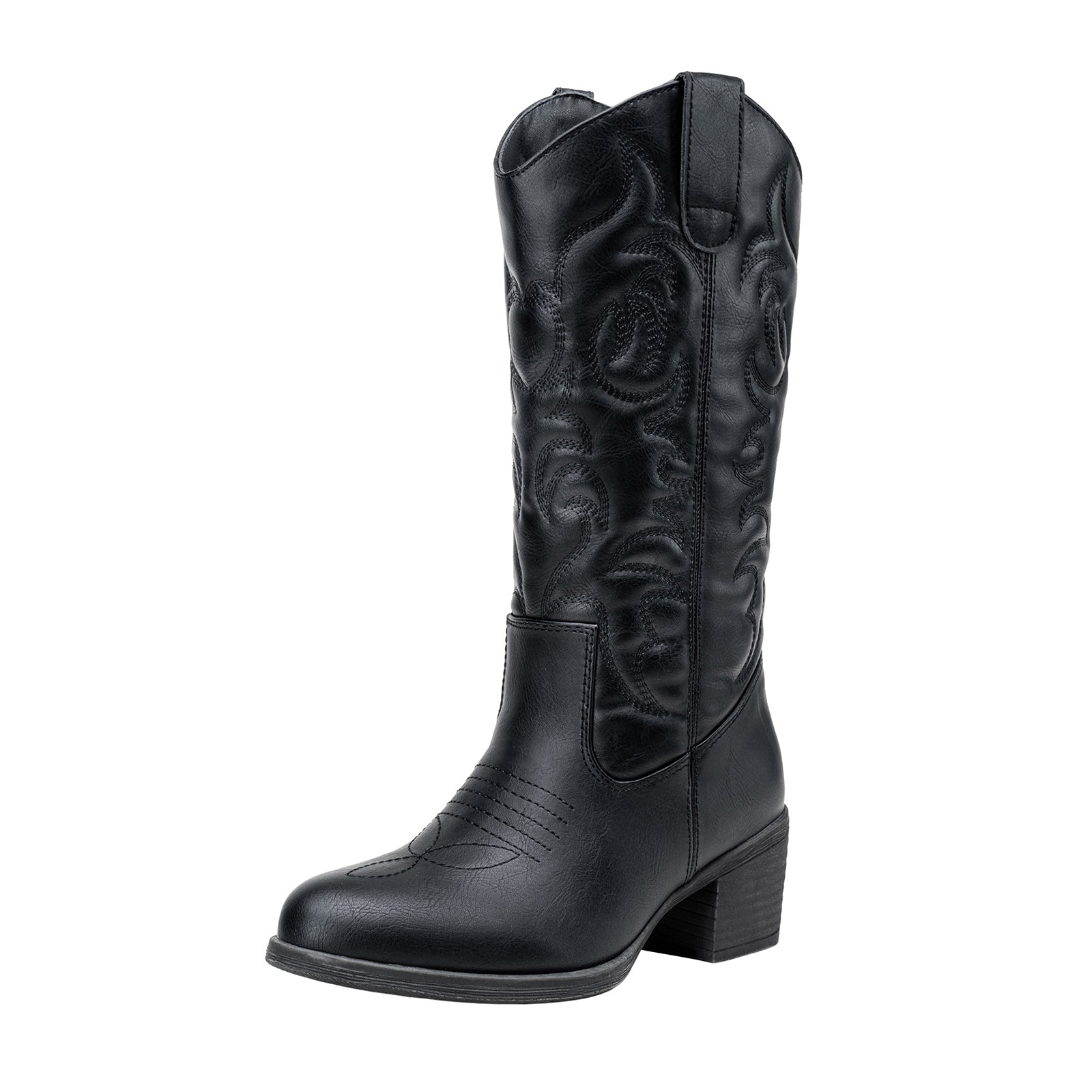 Vepose Women's 9801 Cowboy Knee High Cowgirl Boots for Women