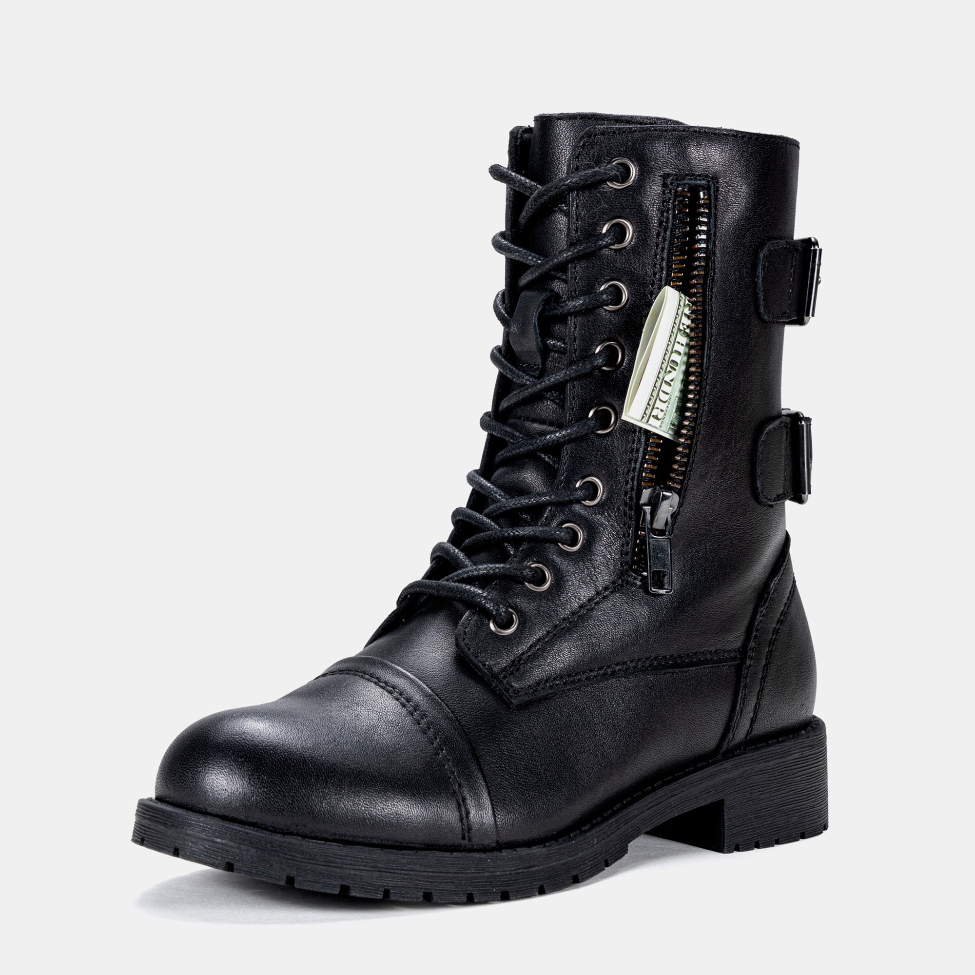 Vepose Women's 928+929+929L Military Combat Boots Mid Calf Boots+