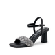 Vepose  6123 Women's Sparkly Band Heeled Sandals