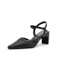 Vepose 6107 Women's Mesh Woven Raffia Pointed Toe Ankle Strap Sandals