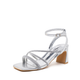 Vepose 6117 Women's  Rhinestone Open Toe Dressy Heeled Sandals