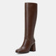Vepose 9530 Women's Knee High Chunky Boots