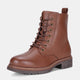 Vepose Women's 9623+9623L Fashion Classic Lace Up Combat Boots Ankle Booties