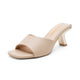 Vepose 6105 Slip On Square Open Toe Mules  Heeled Sandals