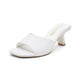 Vepose 6105 Slip On Square Open Toe Mules  Heeled Sandals
