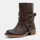 Vepose 9218 Women's Ankle Booties with Block Heel