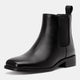 Vepose 9511 Women's Square Toe Slip On Chelsea Ankle Boots