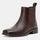 Vepose 9511 Women's Square Toe Slip On Chelsea Ankle Boots
