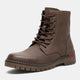 Vepose 9517  Round Toe Lace-Up Combat Ankle Boots