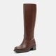 Vepose 9565 Women's  Chunky Low Heel  Knee High Boots