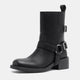 Vepose 9216 Women's Ankle Biker Boots with Side Zipper