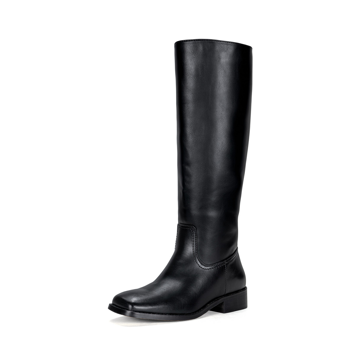 Vepose 9509 Black Square Toe Knee High Boots – VEPOSE SHOES