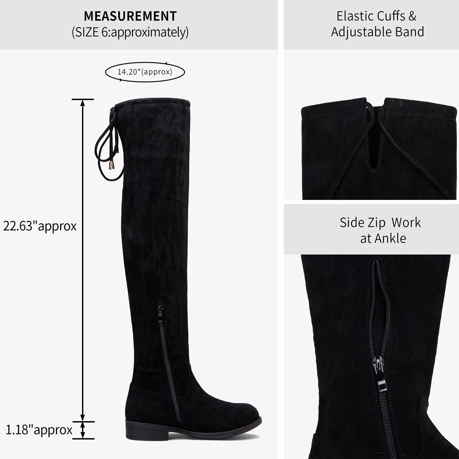 Outlet Flat Over the Knee boots