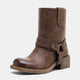 Vepose 9219 Women's Square Toe Moto Ankle Boots