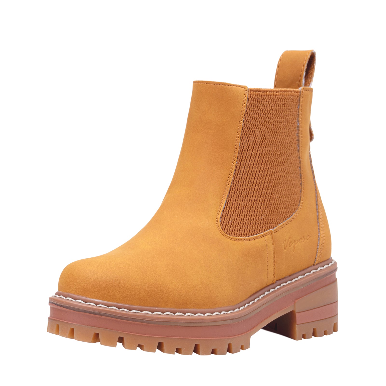 Serfan Chelsea Boots Damen Boots Beige Lack Serfan Chelsea Boot