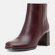 Vepose 9570 Chunky Block Heeled Square Toe Ankle Boots