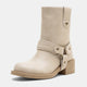 Vepose 9219 Women's Square Toe Moto Ankle Boots