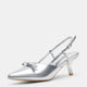 Vepose 6126 Women's Pointed Toe Elegant Floral Slingback Kitten Heels Sandals